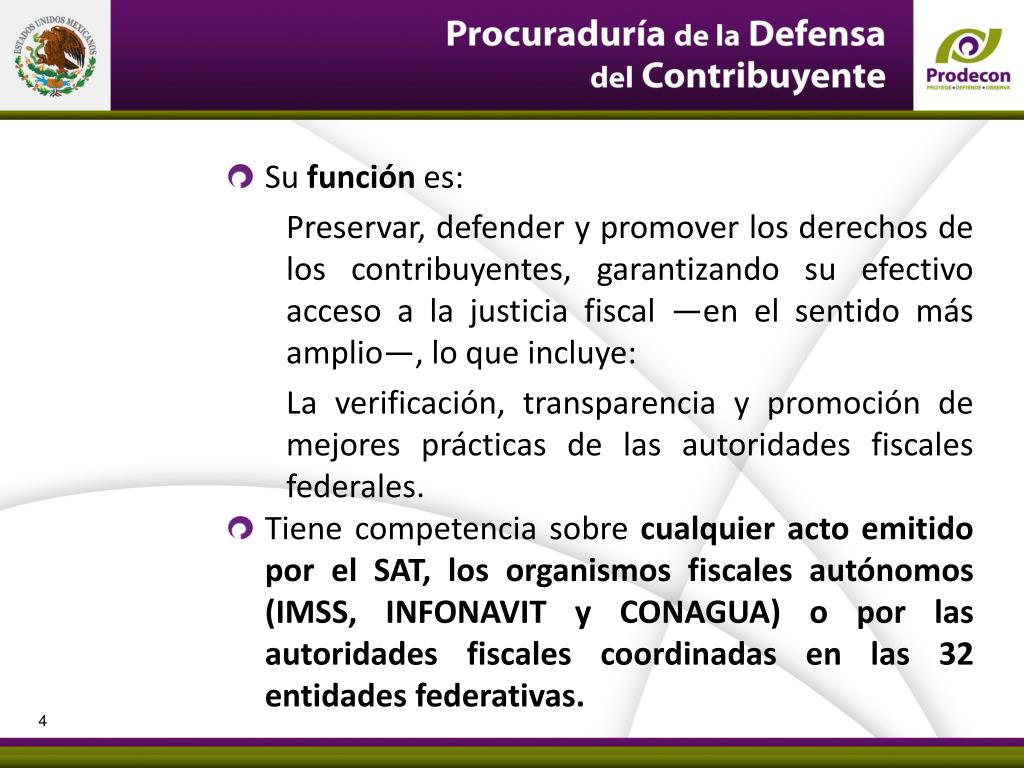 Ley Organica De La Procuraduria De La Defensa Del Contribuyente