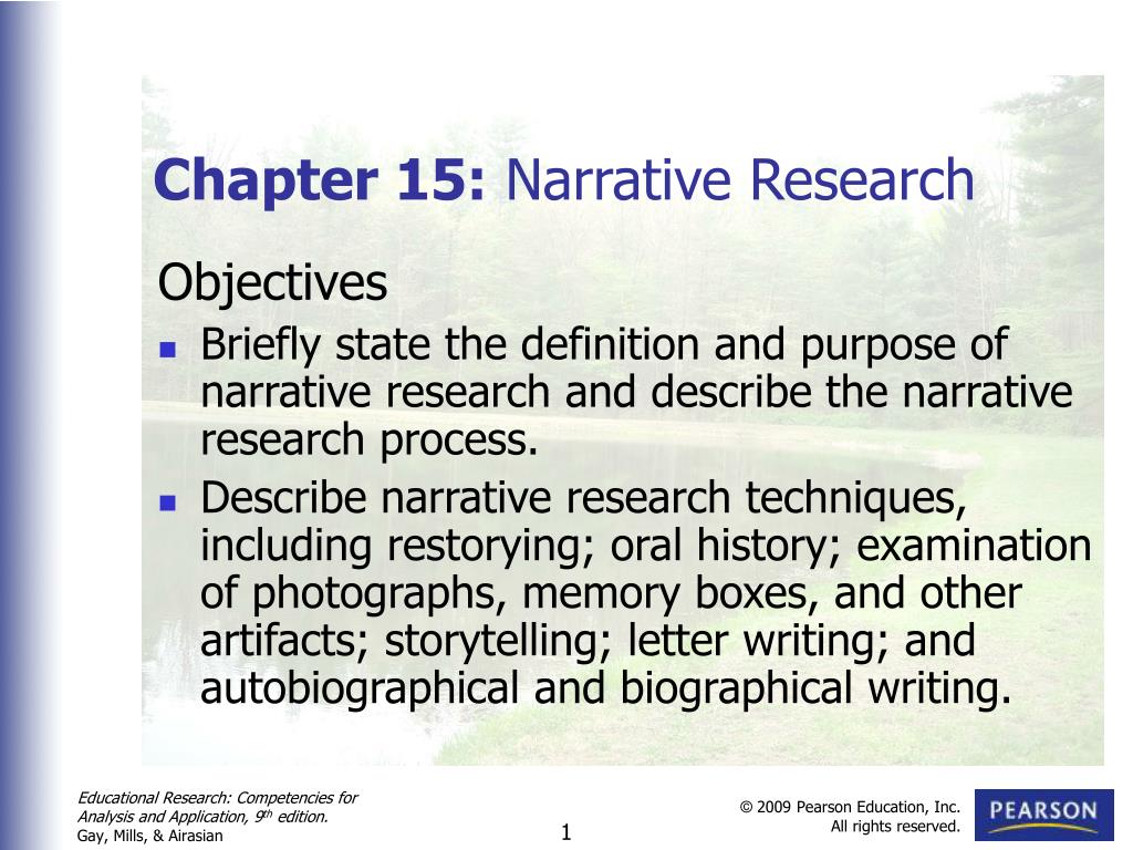 narrative of research