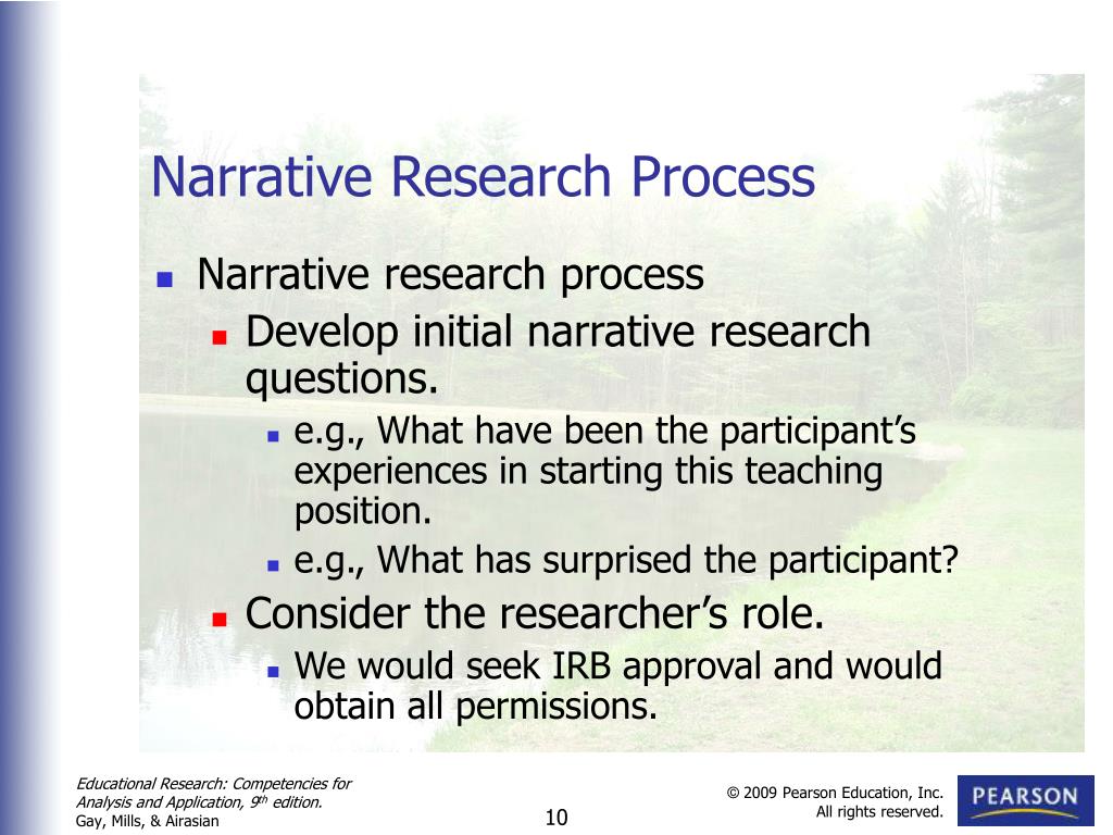 what is a narrative research approach