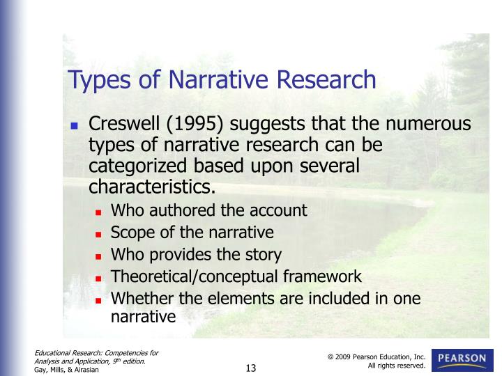 definition of narrative in research
