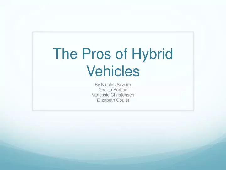 a brief history of the hybrid The history of hybrid cars is more detailed than you might think learn more about the history of hybrid cars at howstuffworks. a brief history of the hybrid The history of hybrid cars is more detailed than you might think learn more about the history of hybrid cars at howstuffworks.