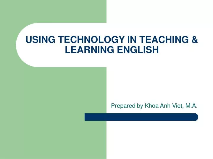 technology in teaching and learning essay