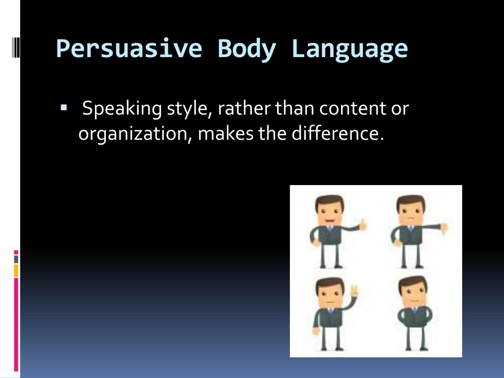 body language for persuasive speech
