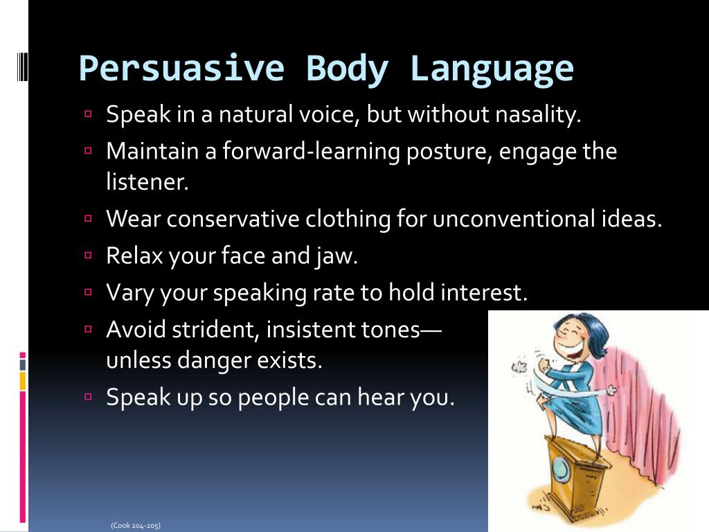 body language for persuasive speech
