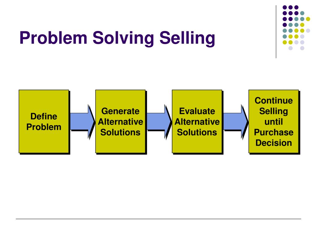 problem solving sales definition