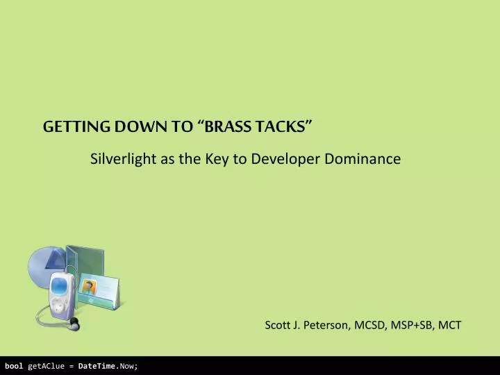 PPT Getting Down to “Brass Tacks” PowerPoint Presentation, free