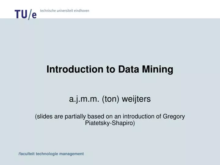 Ppt introduction to data mining powerpoint presentation free