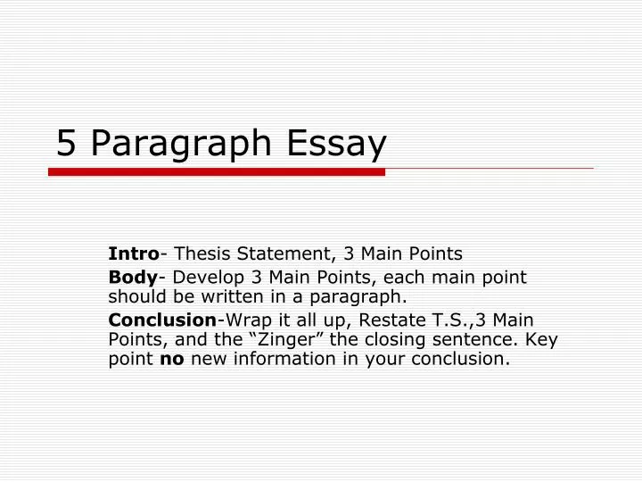 5 paragraph essay topics for college