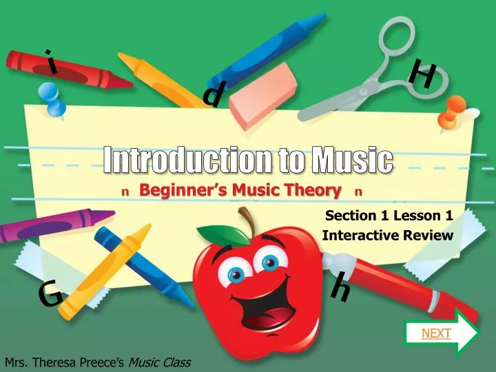 introduction to music n.