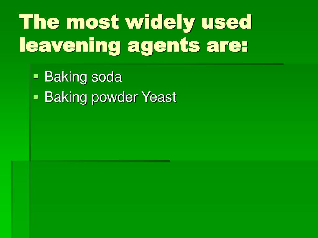 PPT Leavening Agents in Baked Goods PowerPoint Presentation, free download ID1172377