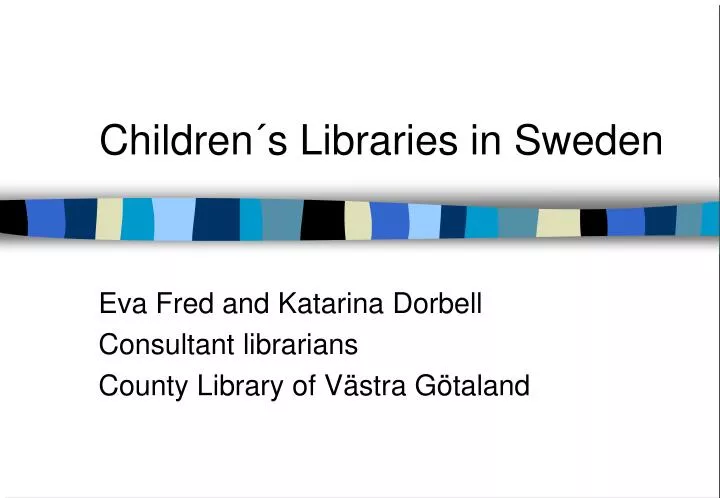children s libraries in sweden n.