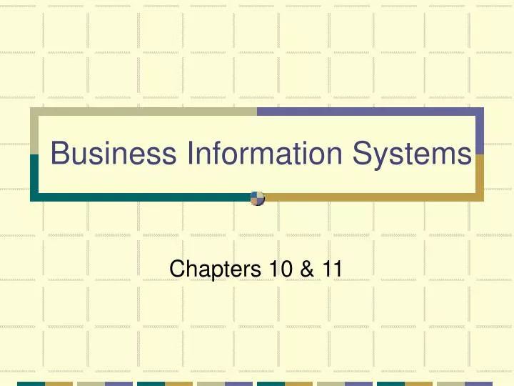 business information systems n.