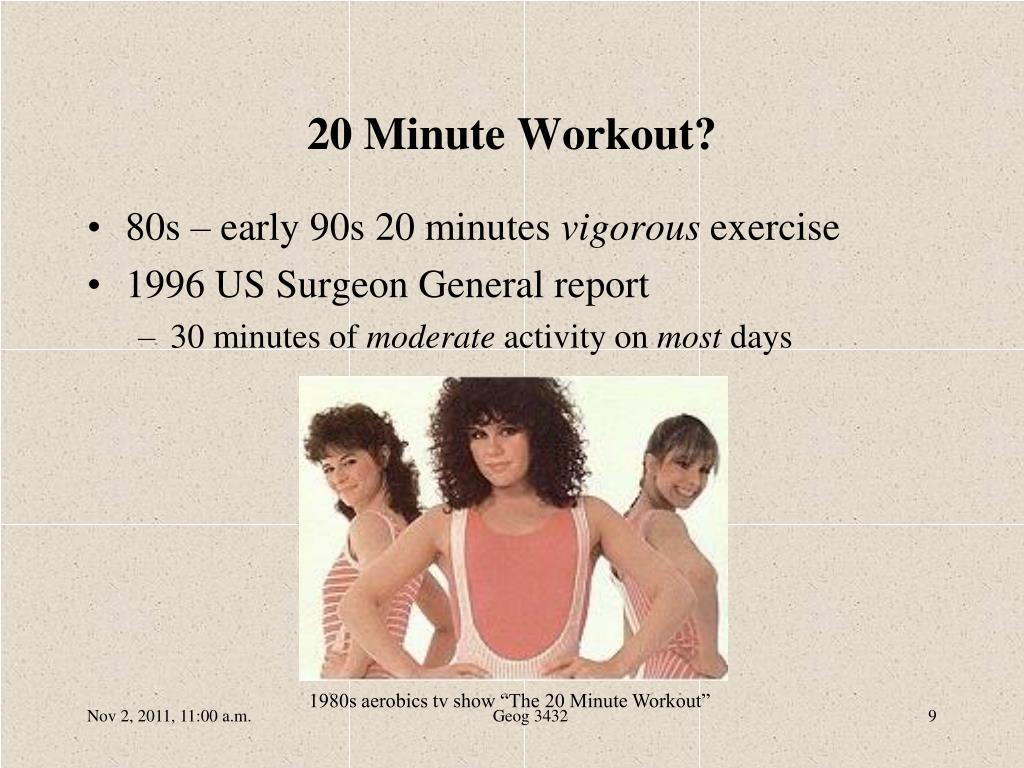 Best 20 minute workout tv show 80s for Gym