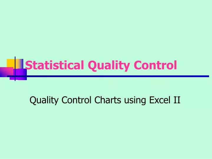 Quality Control Chart Excel