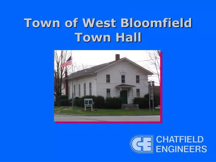 town of west bloomfield town hall n.