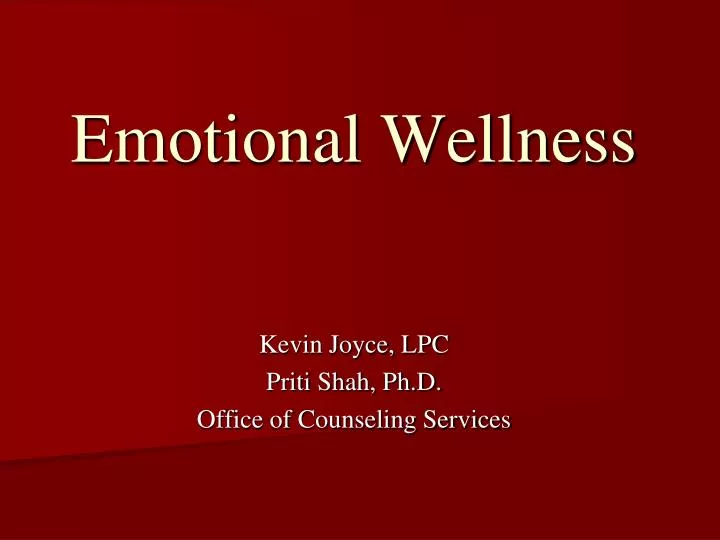 PPT Emotional Wellness PowerPoint Presentation, free download ID