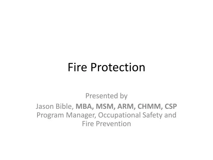 fire protection n.