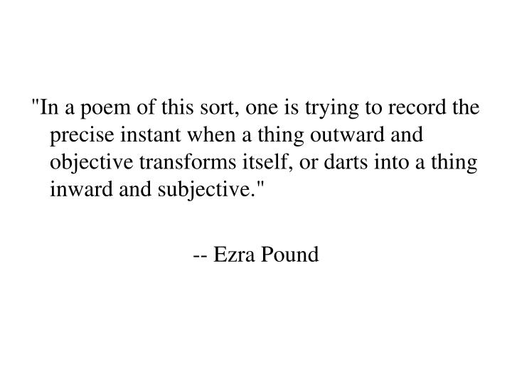 ezra pound metro poem