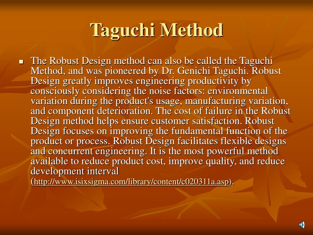 taguchi method software free download