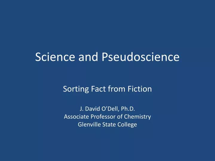 science and pseudoscience n.
