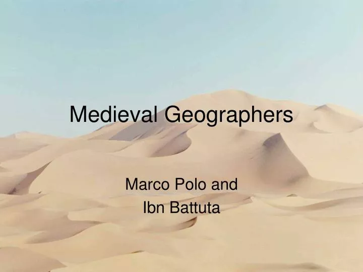 medieval geographers n.