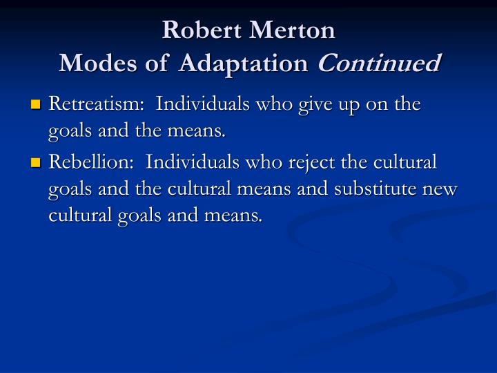 merton s five modes adaptation merton s five modes adaptation