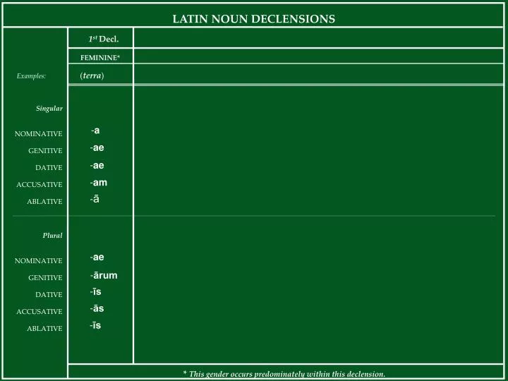 latin noun declensions n.
