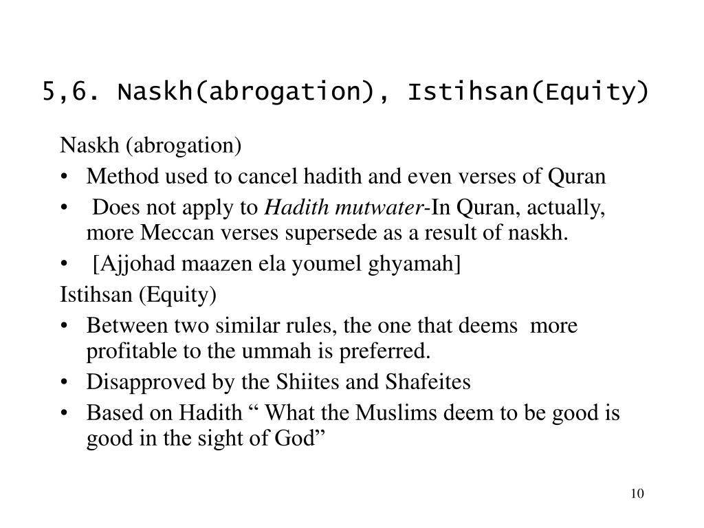 Naskh Influence PPT - Islamic Law and Modernity: The Iranian Experience PowerPoint ...