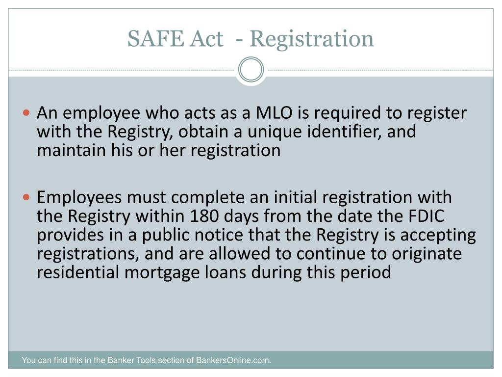 PPT THE SAFE ACT PowerPoint Presentation, free download ID1183041