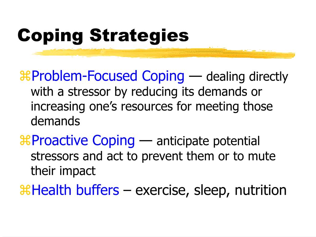 problem focused coping research