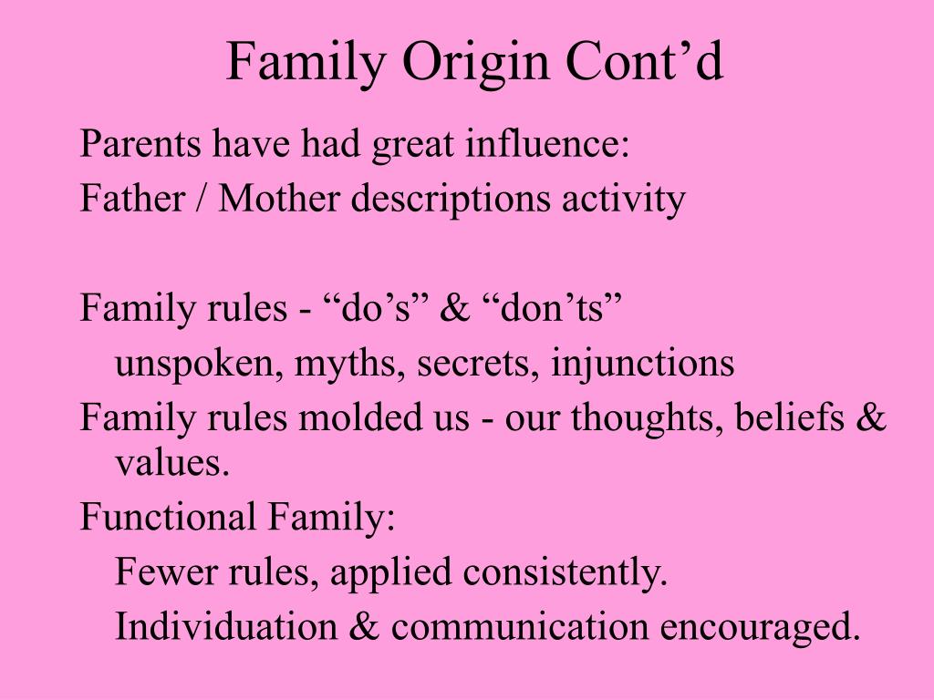 family origin