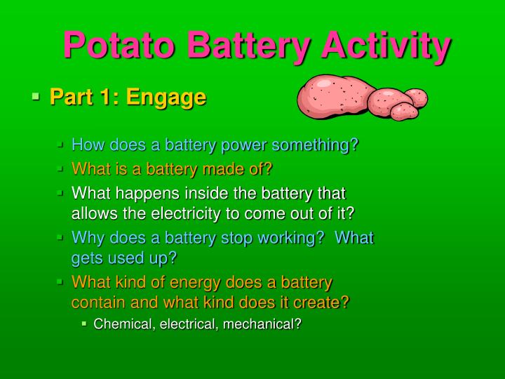 PPT Potato Battery Activity PowerPoint Presentation ID1183598