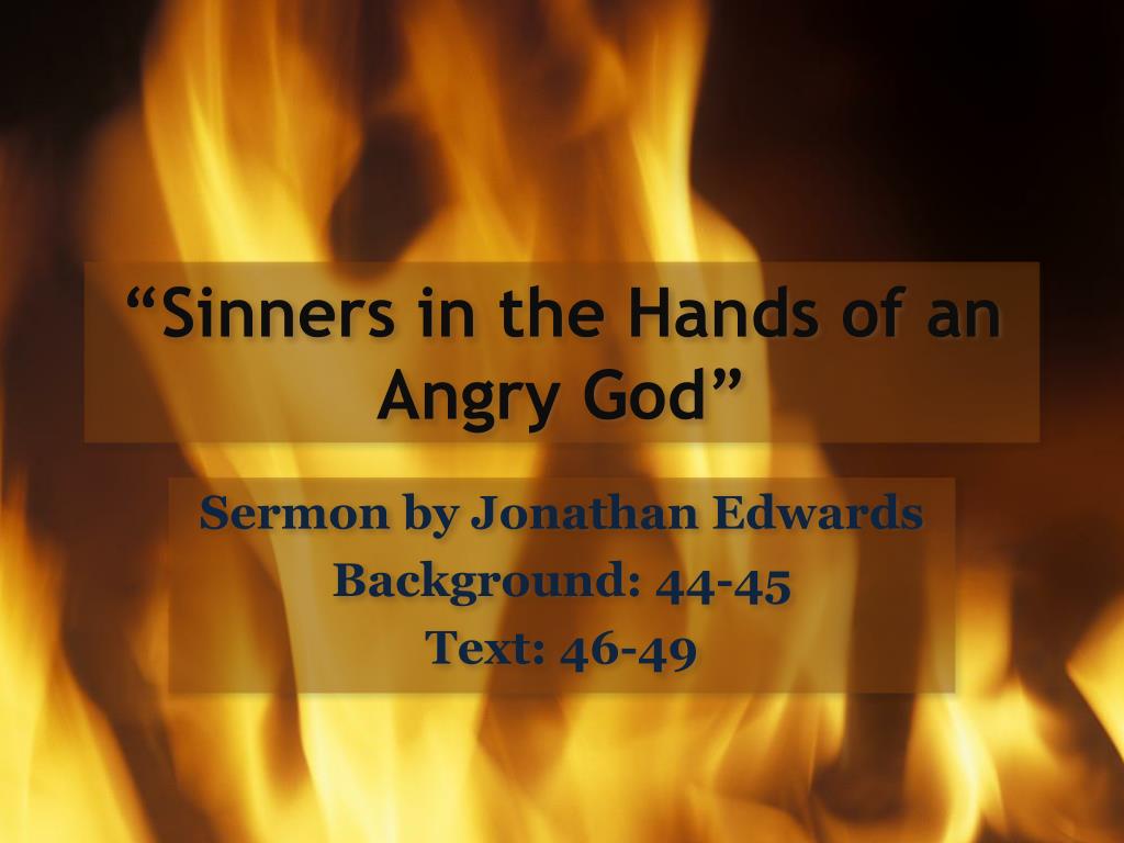 in the hands of an angry god sermon