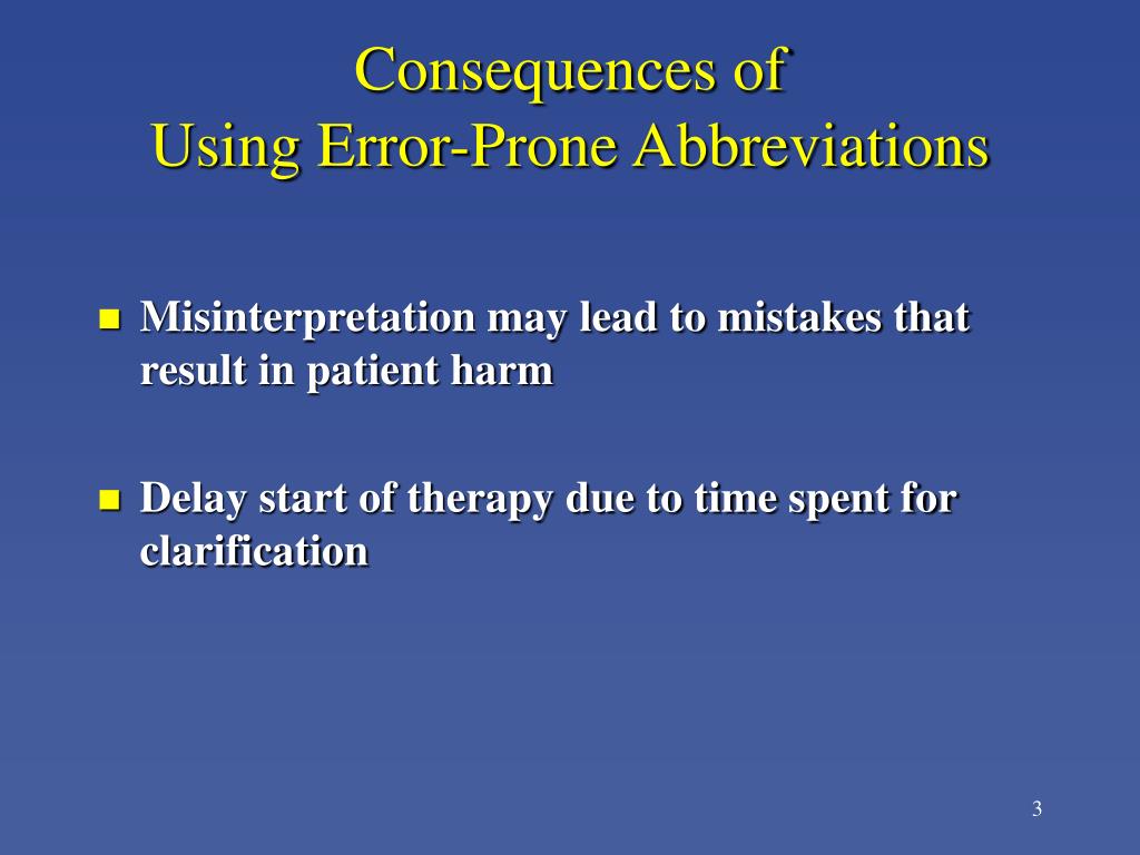 Ppt eliminating error prone abbreviations symbols and dose
