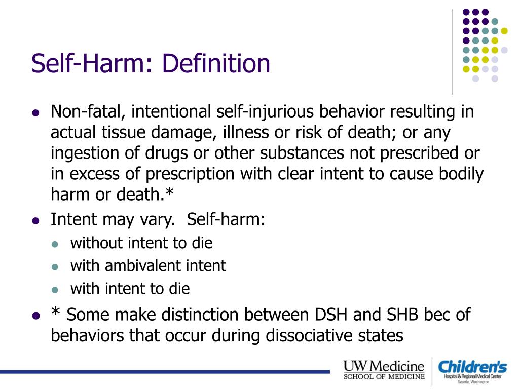 PPT Self Injurious Behaviors Trends and Treatments PowerPoint