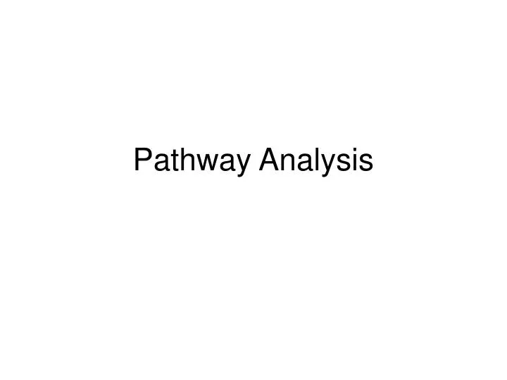 pathway analysis n.