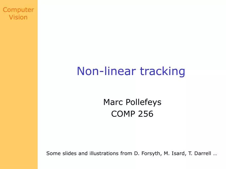 non linear tracking n.
