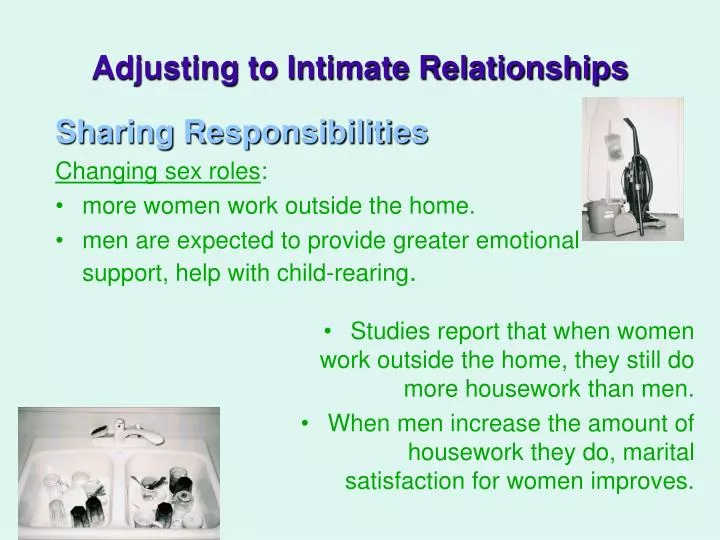 adjusting to intimate relationships n.