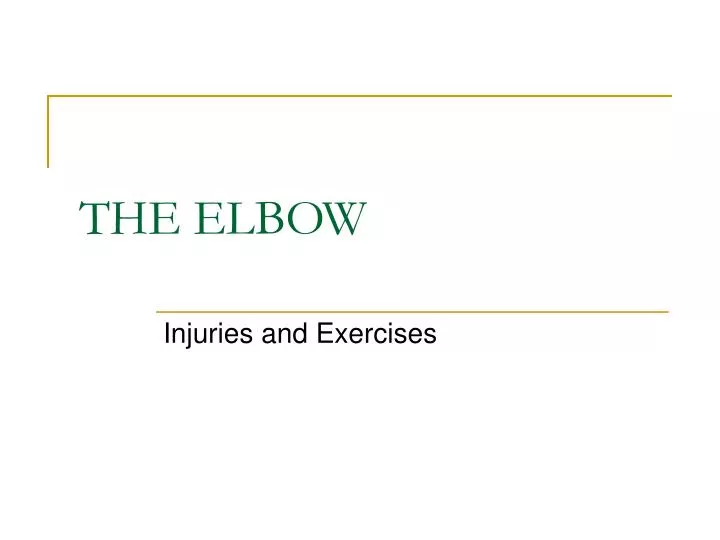 the elbow n.