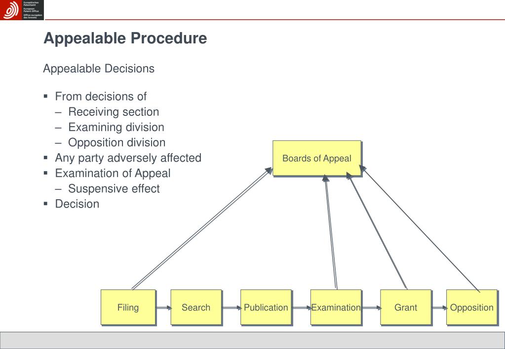 appeal opposition procedure procedures patent european office advisor epo khera daljit directorate