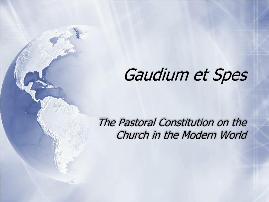 Spiritual Growth in Gaudium et Spes from Vatican II