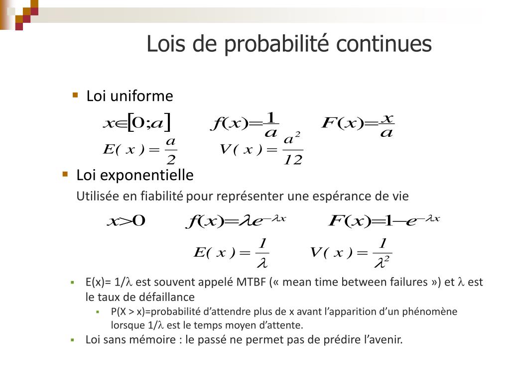 PPT - Probabilités et variables aléatoires PowerPoint Presentation, free  download - ID:1192159