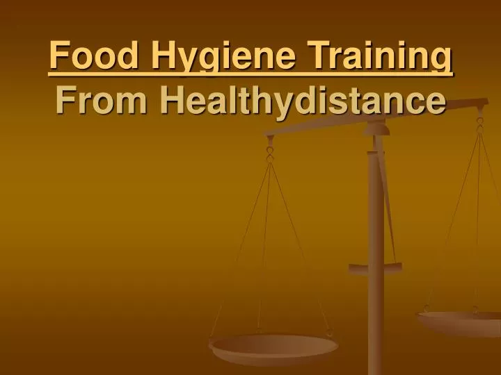 food hygiene training from healthydistance n.