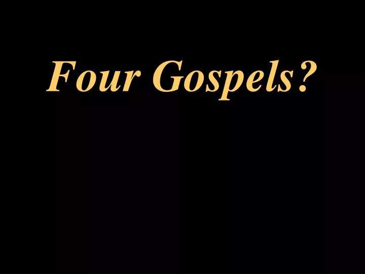 four gospels n.