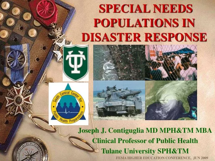 PPT SPECIAL NEEDS POPULATIONS IN DISASTER RESPONSE PowerPoint