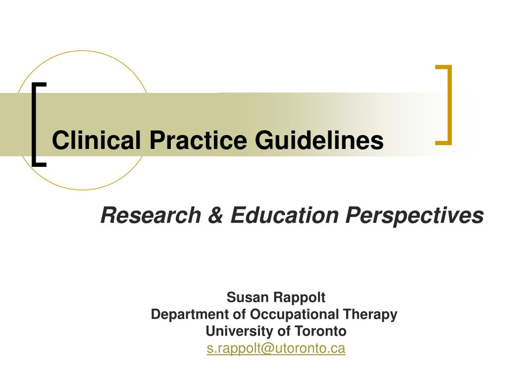 practice guidelines presentation