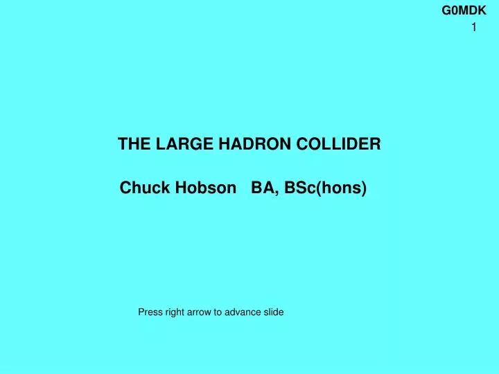 the large hadron collider n.