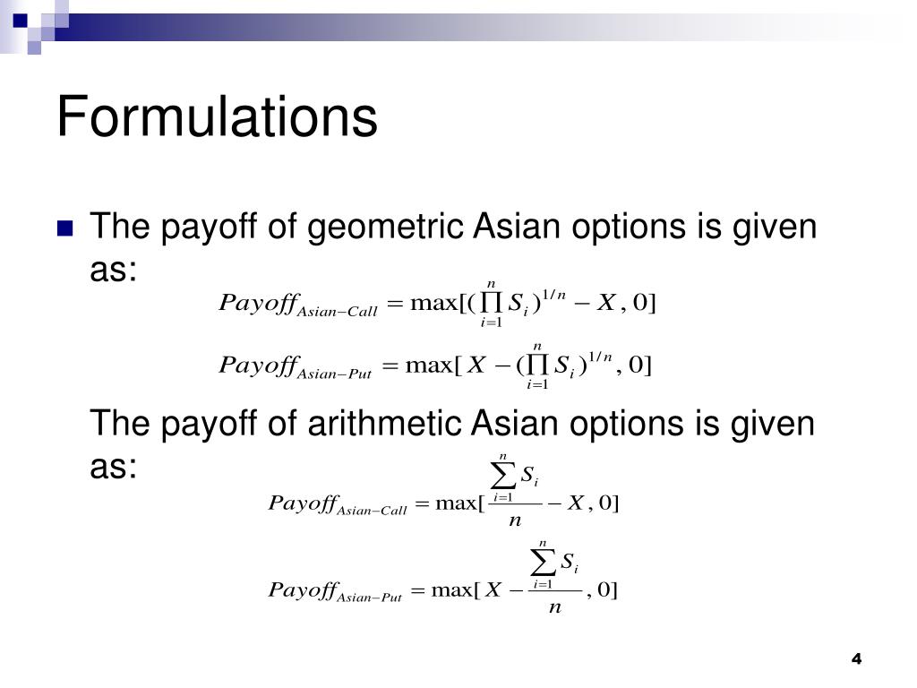 PPT - The Asian Options PowerPoint Presentation, free download - ID:1195001