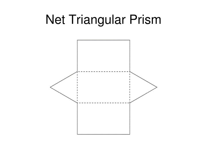 sketch the net of a triangular prism