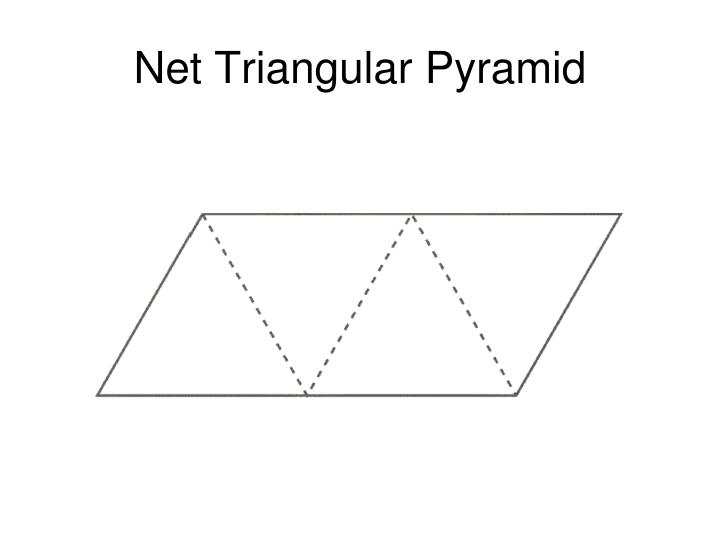 net for triangular pyramid
